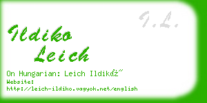 ildiko leich business card